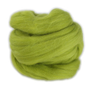 Wełna czesankowa - 50g - Kolor: Jasny zielony