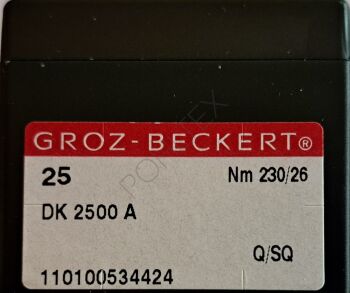 Igły Groz Beckert DK 2500 A czubek Q do dywanów dywaników siatek worków