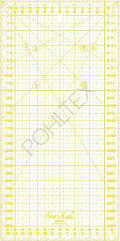Linijka Sew Mate X'SOR 16 x 32 cm - Żółta