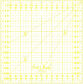 Linijka Sew Mate X'SOR 16 x 16 cm - Żółta
