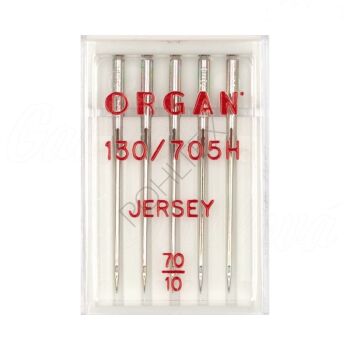Igły 130/ 705H SUK jersey - z kulką do dzianin półpłaskie Organ  5 szt